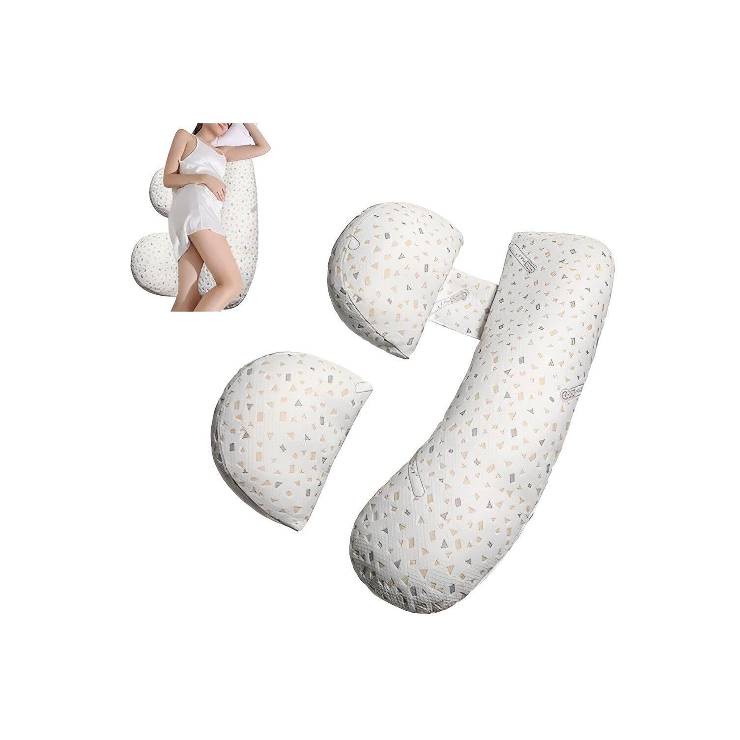 Set Perna pentru Gravide, Flippy, Husa Detasabila, Utilizare in Forma H si U, Reglabila, Latime Ajustabila, Proactive,
