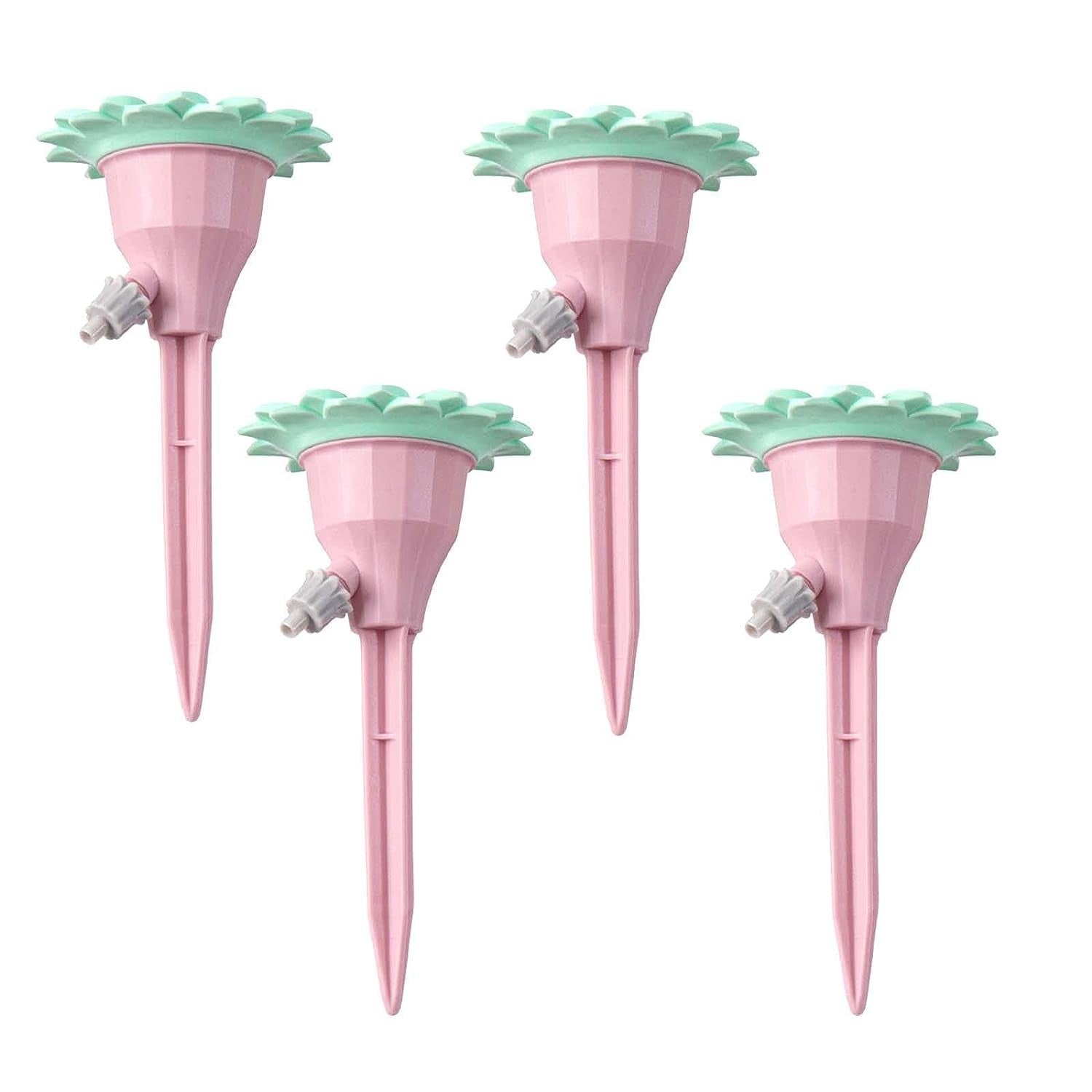 Set picuratoare cu valva pentru irigare Flippy, design floare, viteza reglabila, fixare prin infigere, practic, 16.8 x