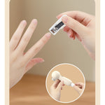 Set Pila Electrica, Flippy, pentru Copii si Bebelusi, din ABS, 6 Accesorii, Incarcare USB, cu Lumina Led, 11.5 x 5.5