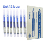 Set Pixuri Profesionale cu Bila, Flippy, pe Baza de Apa Set 12 bucati, Varf Ascutit de 0.5 mm, Pentru Scoala sau Birou,
