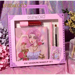 Set Produse de Machiaj, Kevin & Coco, 28 Culori, Fard de Ochi, Ruj, Pensula si Creion