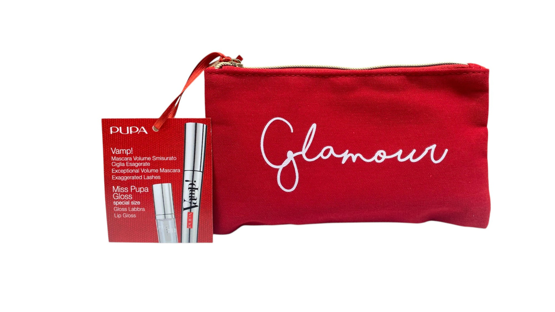 Set Pupa: Vamp! Definition, Paraben-Free, Waterproof, Lash Defining, Mascara, 001, Extra Black, 9 ml + Pupa, Lip Gloss, 1.5 ml *Miniature - Olmarkt