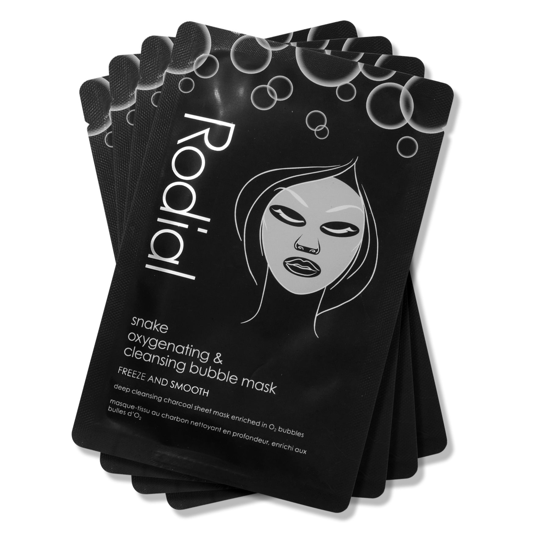 Set, Rodial, Snake, Curățare, Mască facială, Pentru față, 4 buc, 22 g