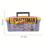 Trusa Scule si Unelte de Jucarie pentru Copii, Flippy, 19 Piese Material Plastic, Interactiv, +3 Ani, 27.5x15.5x13 cm,