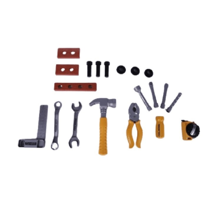 Trusa Scule si Unelte de Jucarie pentru Copii, Flippy, 19 Piese Material Plastic, Interactiv, +3 Ani, 27.5x15.5x13 cm,