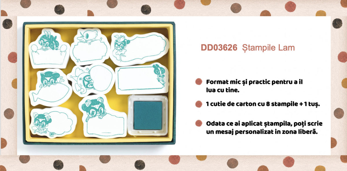 Set stampile mesaje Lam, Djeco