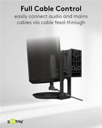 Set suporti de perete pentru difuzor negru Modern Era 1 Flex compatibil Sonos Era 100 71025 Goobay
