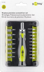 Set surubelnita 17biti CrV 3x capete plane 1mm 1.5mm 2mm 2x Phillips PH000 PH00 3x Torx T4 T5 T6 2x stele Star 0.8 1.2 7x hexago