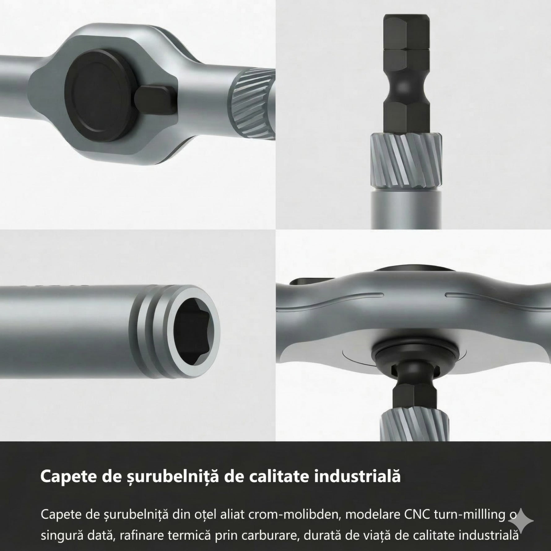 Set Surubelnita Cu Clichet, Flippy, 24 Piese, Sistem de prindere multipla, ergonomic si adaptiv, 16 × 9,3 × 3,6 cm,