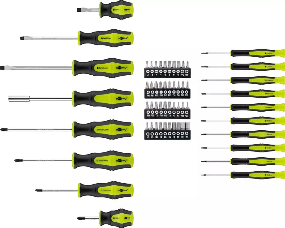 Set surubelnite Goobay 58 piese in carcasa plastic