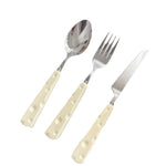 Tacamuri pentru Copii, Flippy, Set 3 Piese, Tacamuri pentru Dejun, Lingura Furculita Cutit, Stil Italian, Manere forma