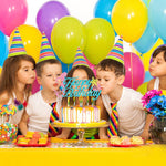 Set Toppere pentru Tort si Prajituri, Flippy, Tematica Sirena, Model Mare Scris Happy Birthday 16.5x8.2 cm, 6 Toppere