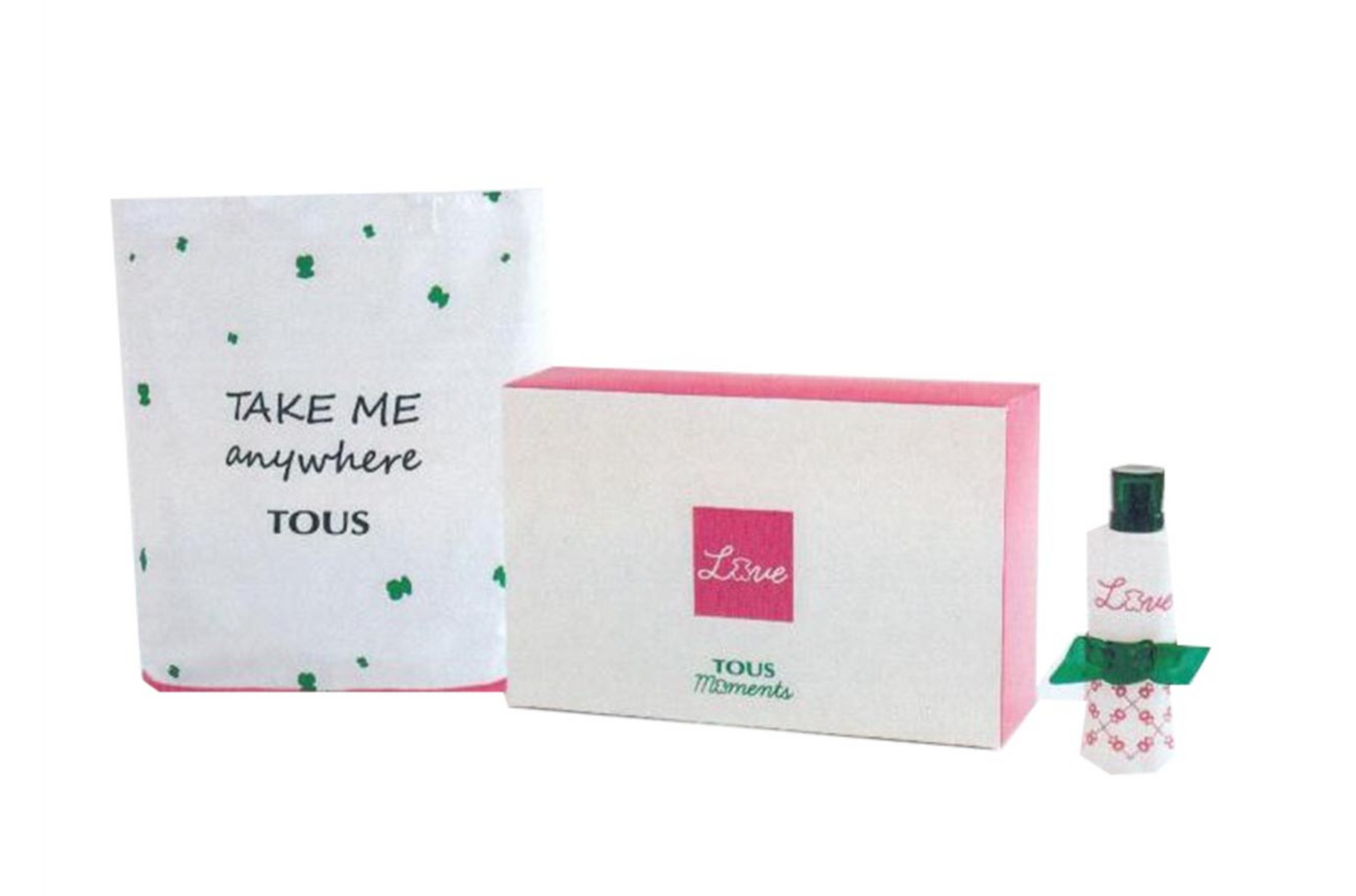 Take Me Anywhere Set Tous: Love Moments, Eau De Toilette, For Women, 90 ml + Love Moments, Textile Bag, Collapisable, For Women - Olmarkt