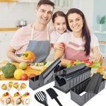 Set ustensile pentru facut sushi Flippy, 10 piese, forma inima inclus, 3 forme clasice, extensibil, finisaj lucios,
