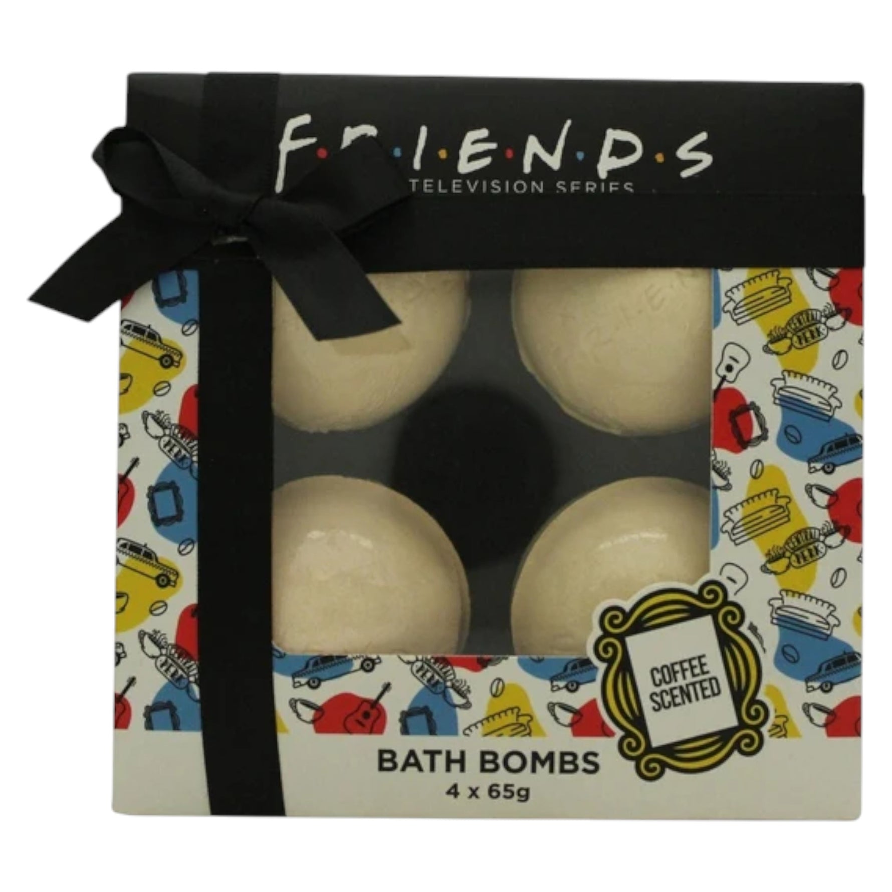Set, Warner Bros, Friends, Relaxant, Cafea, Bombă de baie, Cafea, x4 buc, 65 g