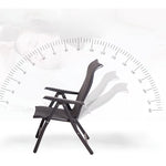 Scaun 2in1 de Gradina, Flippy, Sezlong, Suport Picioare, Pliabil, Cadru Metalic, Impermeabil, 47 x 110 x 46 cm, Negru