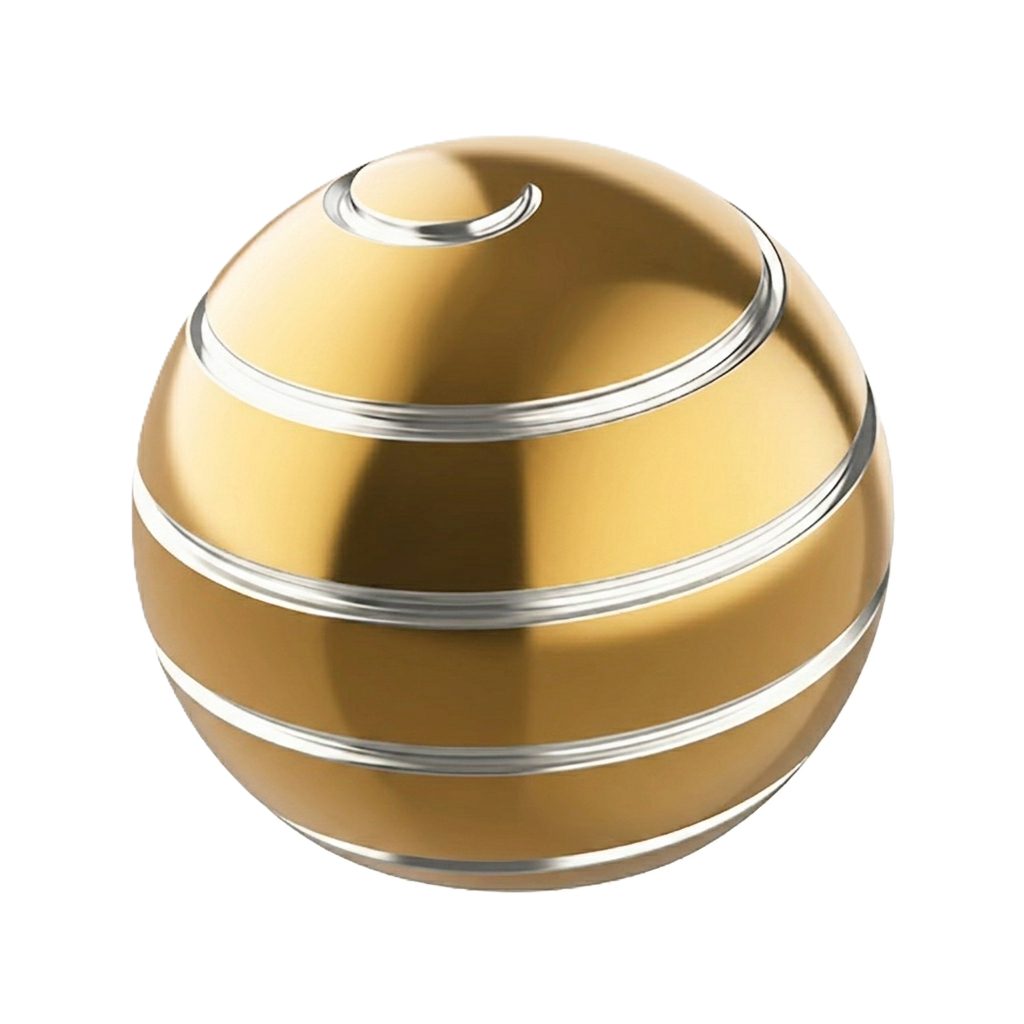 Sfera Fidget Spinner Metalic, Flippy, Corp Aliaj Zinc, Rulment Inox, Jucarie Antistres pentru Focus si Relaxare,