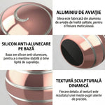 Sfera Fidget Spinner Metalic, Flippy, Corp Aliaj Zinc, Rulment Inox, Jucarie Antistres pentru Focus si Relaxare,
