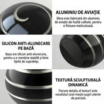 Sfera Fidget Spinner Metalic, Flippy, Corp Aliaj Zinc, Rulment Inox, Jucarie Antistres pentru Focus si Relaxare,