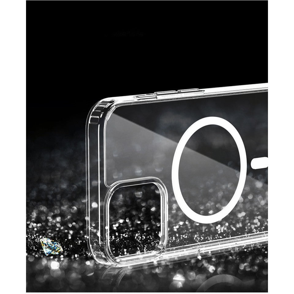 Husa protectie Flippy pentru iPhone 14 Pro Max Mag Safe, 2 in 1 incarcare si magnet, Acril, rezistent la socuri,