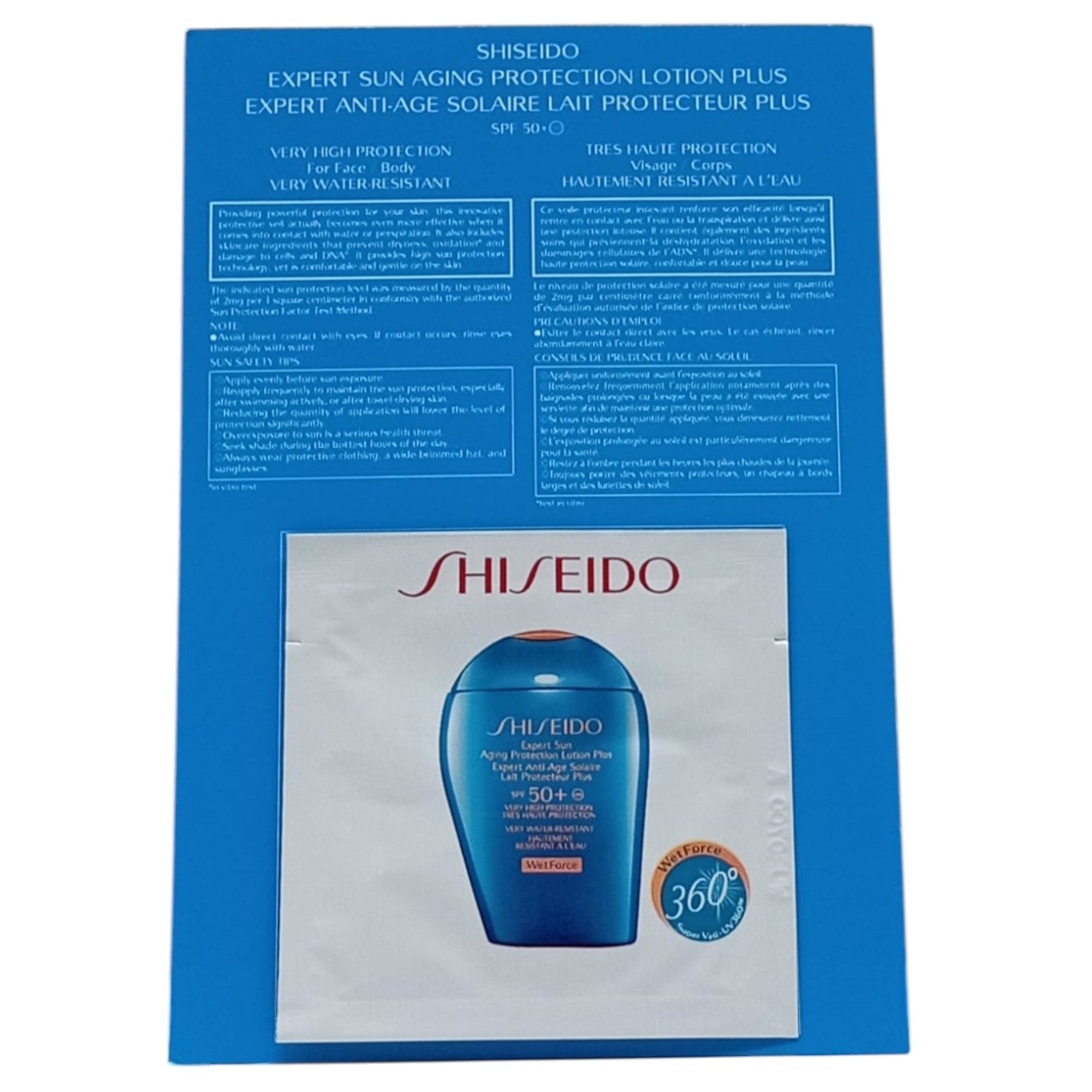 Shiseido, Expert Sun, Protecție solară, Loțiune de protecție solară, SPF 50+, 2 ml *Mostră - Olmarkt