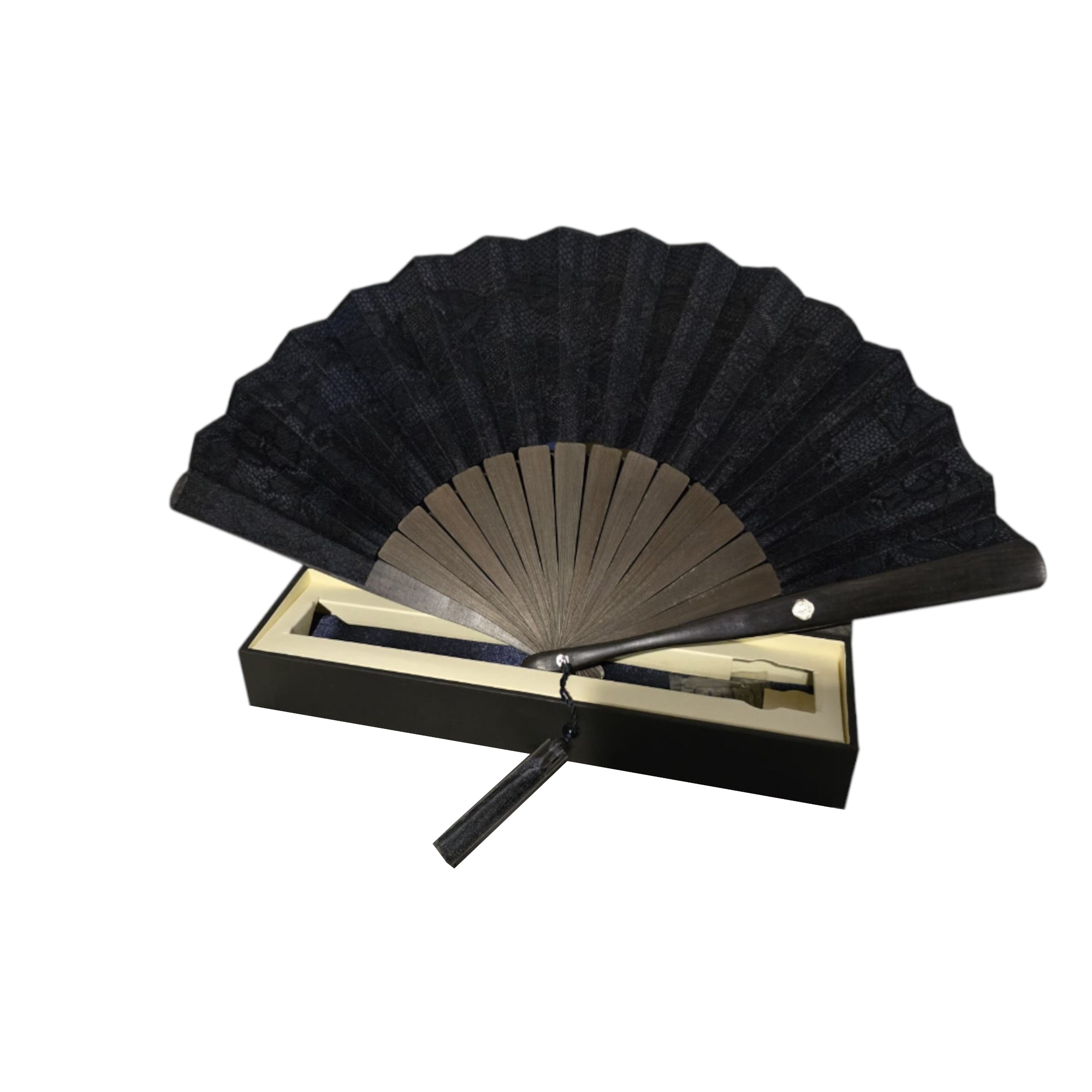 Shiseido, Hanatsubaki Ougi, Ventilator de lemn de vară, Pungă textilă GWP - Olmarkt