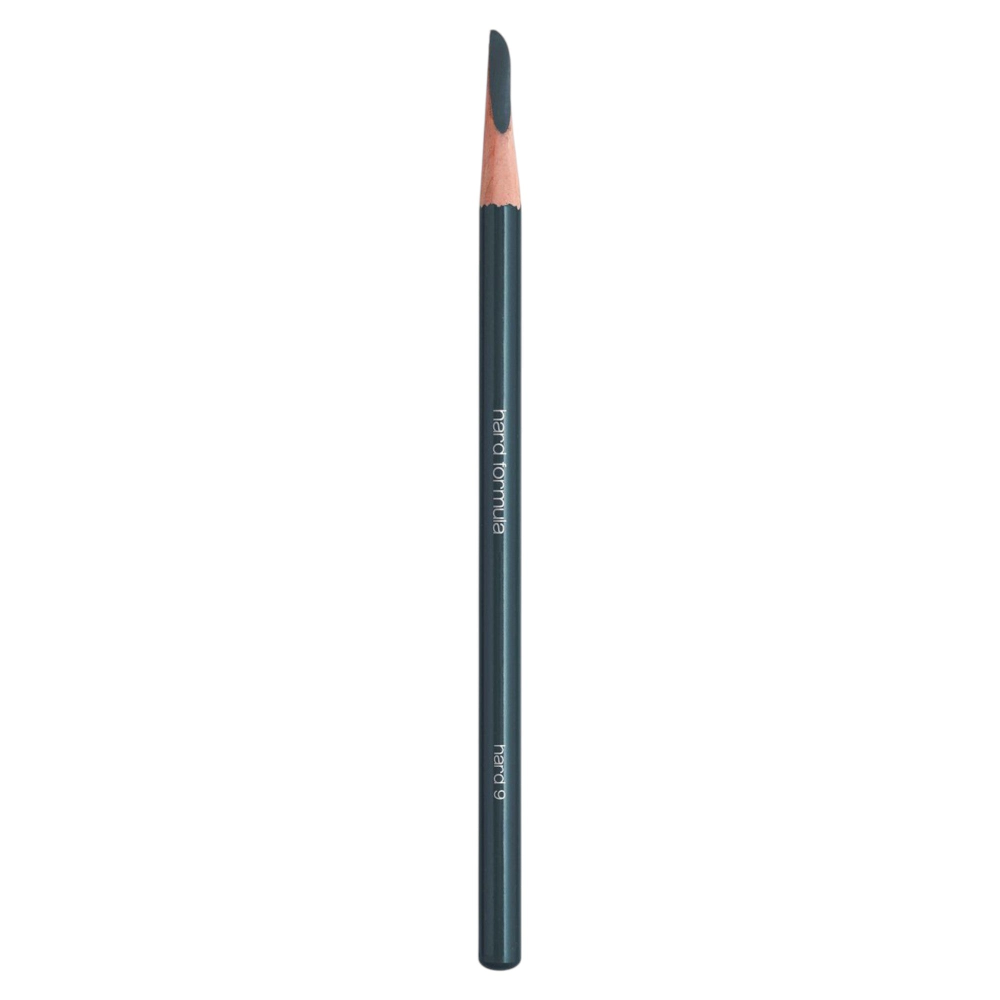 Shu Uemura, Hard Formula, Gliceride de sâmbure de palmier hidrogenate, Aspect natural, Tus lichid pentru sprâncene, 15, Indigo, 3.4 g