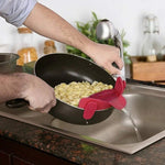 Strecurator Filtru pentru Vase, Flippy, din Silicon Rezistent la Temperaturi Inalte, Universal, Paste, Legume, Fructe,