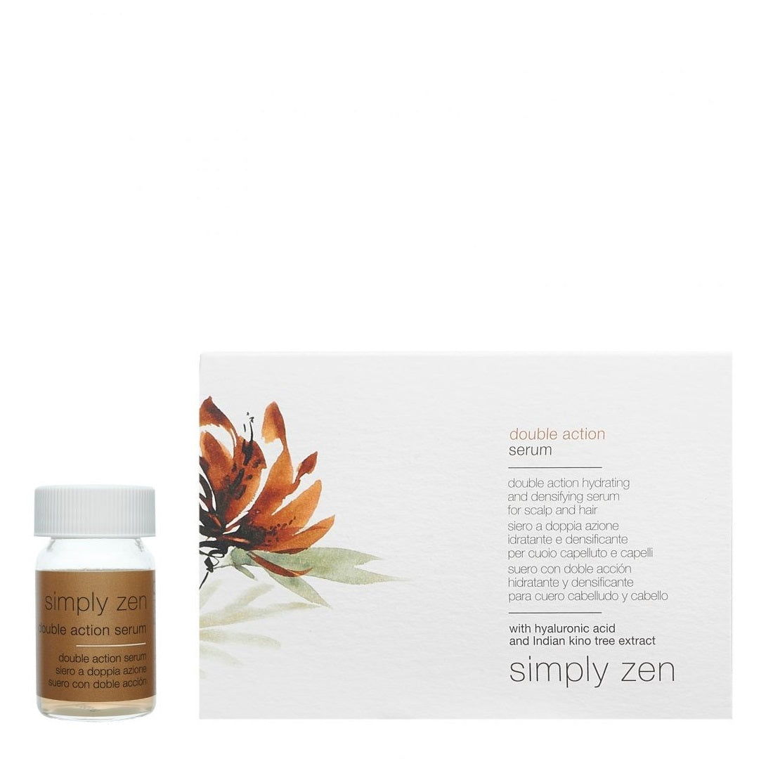 Set, Simply Zen, Double Action, Serum de tratament pentru scalp fără clătire, Pentru densitate și vitalitate, 12 buc, 5 ml - Olmarkt