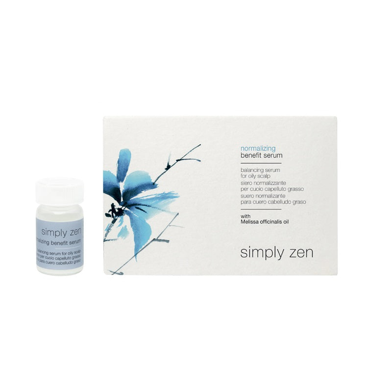 Set, Simply Zen, Normalizing, Serum de tratament pentru scalp fără clătire, Pentru reechilibrare, 12 buc, 5 ml - Olmarkt