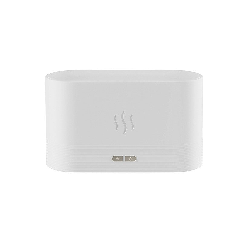 Difuzor de ulei esential cu flacara Flippy, aromaterapie, umidificator de aer, rezervor 180 ml, simulare efectelor de