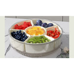 Cutie de Depozitare pentru Alimente, Flippy, cu 6 Compartimente, pentru Condimente, Fructe, Legume, cu Manere de
