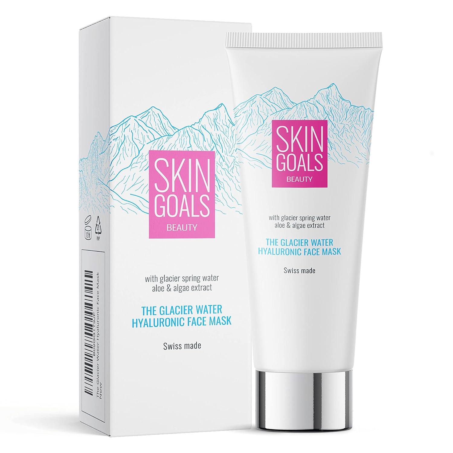 Skin Goals Beauty, The Glacier, Aloe Vera și extract de alge, Reîntineritor, Mască cremă, Pentru față, 75 ml - Olmarkt