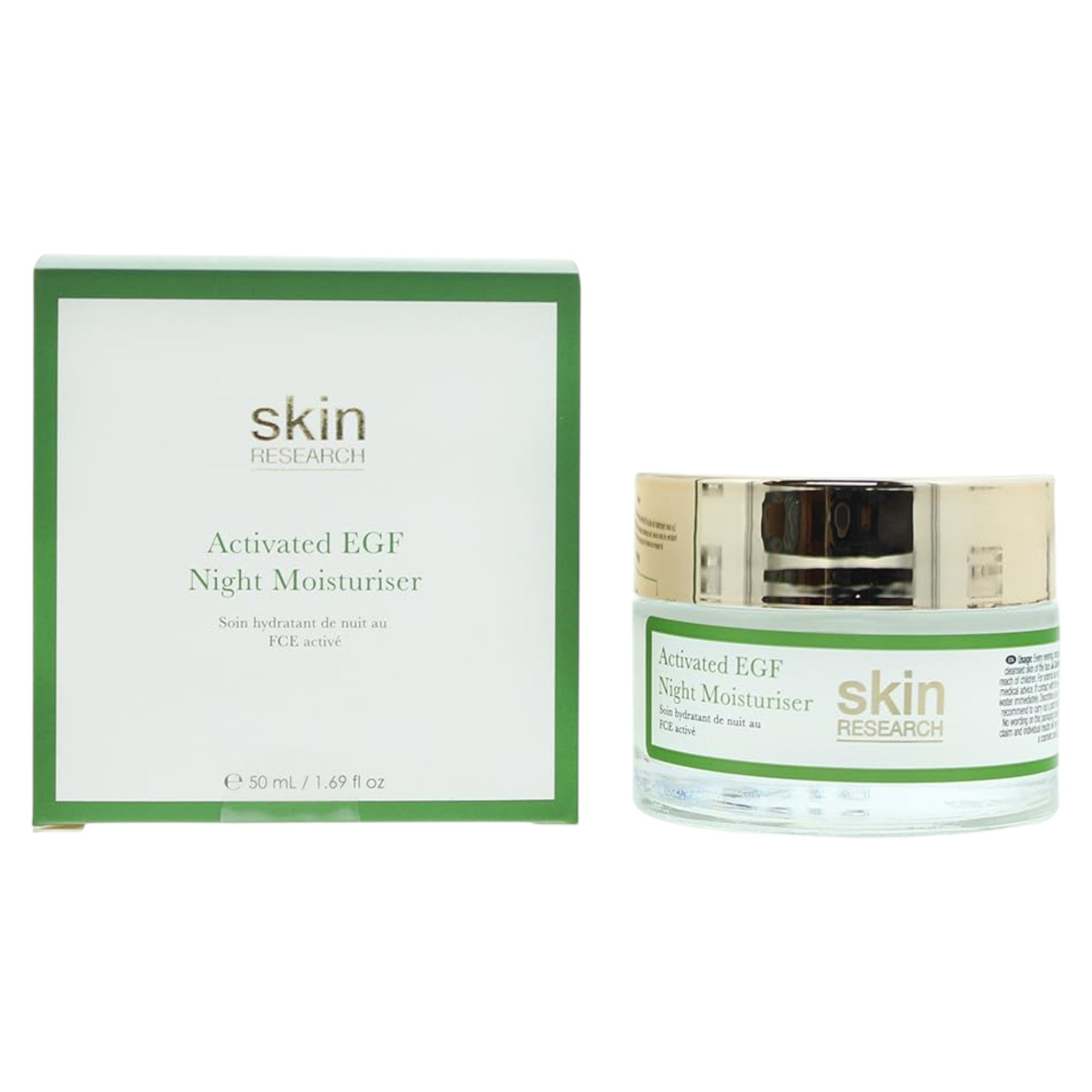 Skin Research, Advanced Epidermal Growth Factor, Hidratant, Noaptea, Smântână, Pentru față, 50 ml