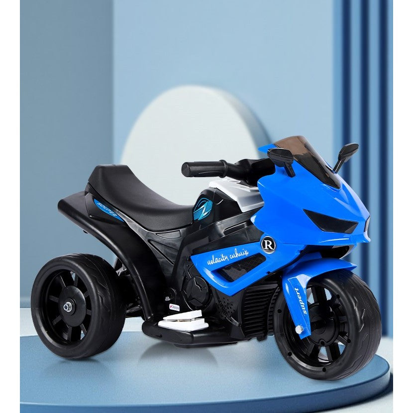 Motocicletă Electrică cu 3 Roti, Flippy, Acumulator Încarcare, Anti-Rasturnare, Lumini, Sunete, Off-Road, Baterie 6V