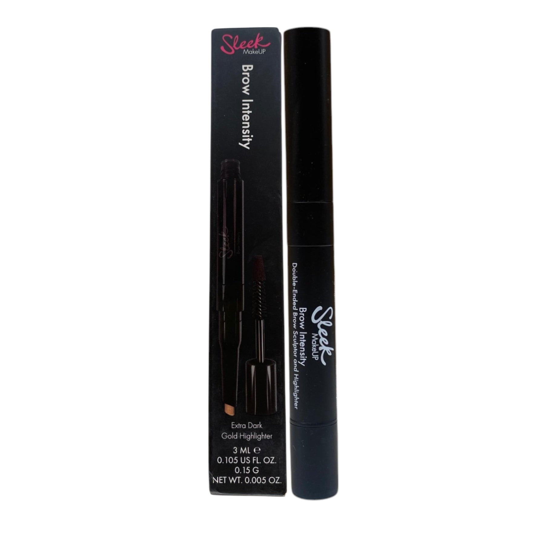 Sleek MakeUP, Brow Intensity, Mascara și iluminator 2-în-1, 218, Extra întunecat, 3 ml - Olmarkt