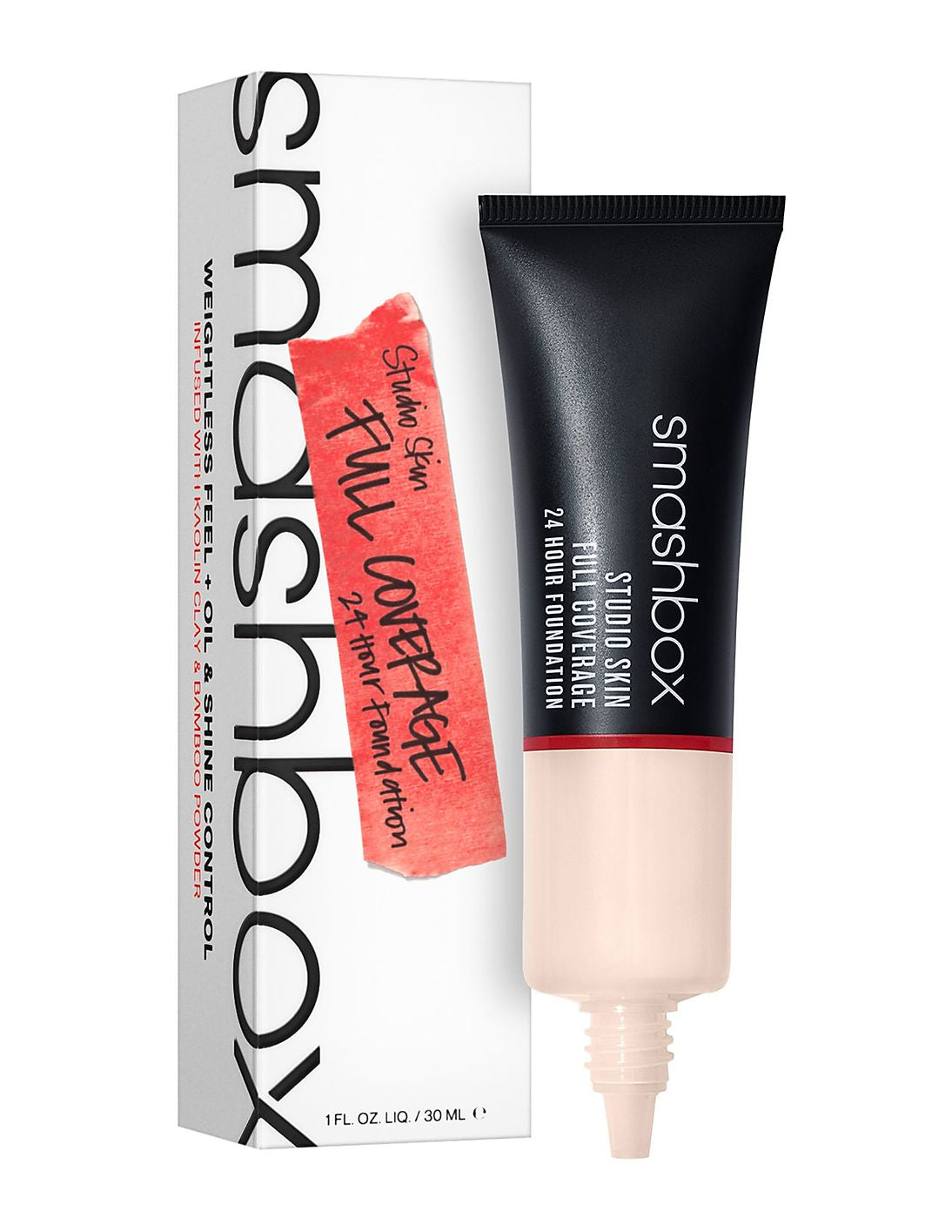Smashbox, Studio Skin, Acoperire mare, Fond de ten lichid, 1, Ton corect, rece cu nuanțe de piersică, 30 ml - Olmarkt