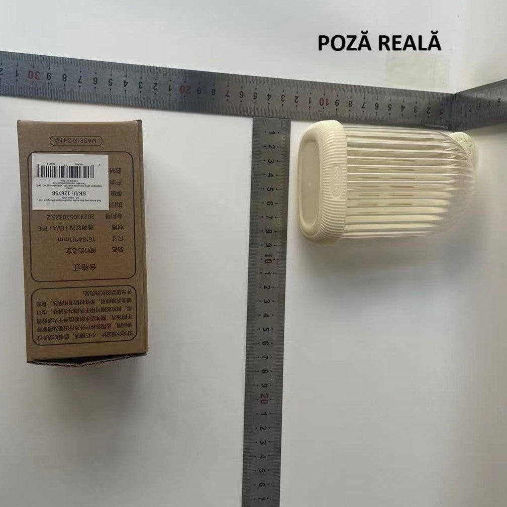 Sapuniera de Calatorie, Flippy, Suport pentru Sapun cu Scurgere a Apei, Recipient cu Capac Depozitare, Savoniera pentru