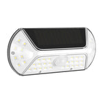 Aplica solara LED SMD pentru perete Flippy, cu senzor de miscare, dreptunghiulara, IP44, luminozitate mare 40 LED-uri,
