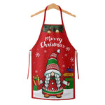 Sort de Bucatarie Decorativ, Flippy, Tema Craciun, 50 x 70 cm, Model Elf, din Poliester, Rosu