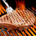 Spatula flexibila Flippy, Fish Turner, din otel, durabila, cu margini subtiri pentru taiere, pentru carne, oua, peste,