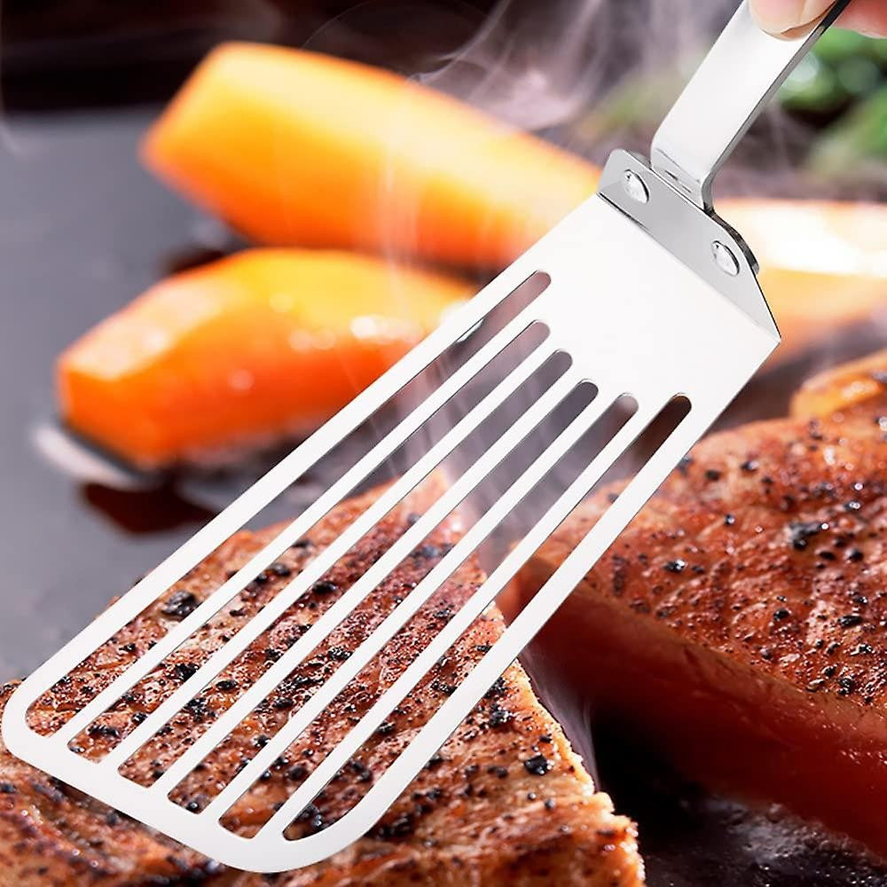 Spatula flexibila Flippy, Fish Turner, din otel, durabila, cu margini subtiri pentru taiere, pentru carne, oua, peste,