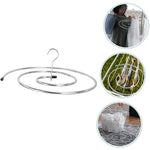 Uscator de Rufe Spiralat, Flippy, din Otel Inoxidabil de 10 mm, Detasabil, 40 x 43 x 18 cm, Argintiu