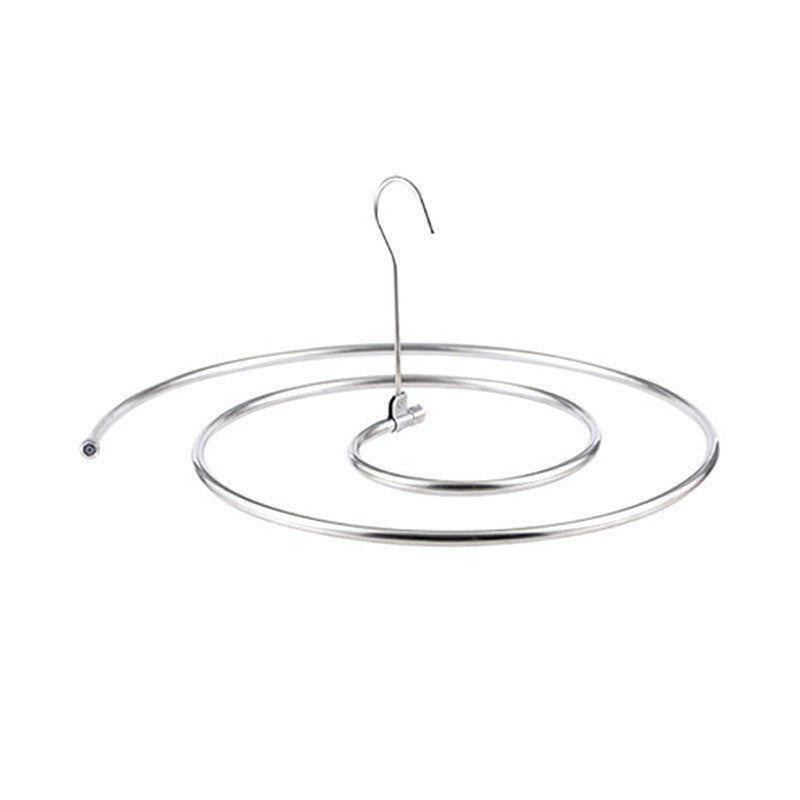 Uscator de Rufe Spiralat, Flippy, din Otel Inoxidabil de 10 mm, Detasabil, 40 x 43 x 18 cm, Argintiu
