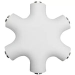 Splitter adaptor Jack 3.5 mm mama x6 stereo +cu cablu 0.2m alb LOGILINK CA1088