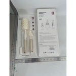 Set 3 Perii de Spalat Biberoane, Flippy, pentru Tetina, Biberon, Pai, Materiale Sigure, fara BPA, Curatare 360°, Bej