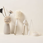 Set 3 Perii de Spalat Biberoane, Flippy, pentru Tetina, Biberon, Pai, Materiale Sigure, fara BPA, Curatare 360°, Bej