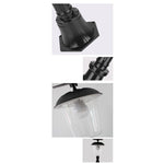 Lampa solara de tip stalp pentru gradina, Flippy, Alb Cald