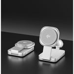 Statie de Incarcare MagSafe 3 in 1, Flippy, Magnetica Wireles Charger, Compatibil cu Apple iPhone, iWatch, AirPods, New