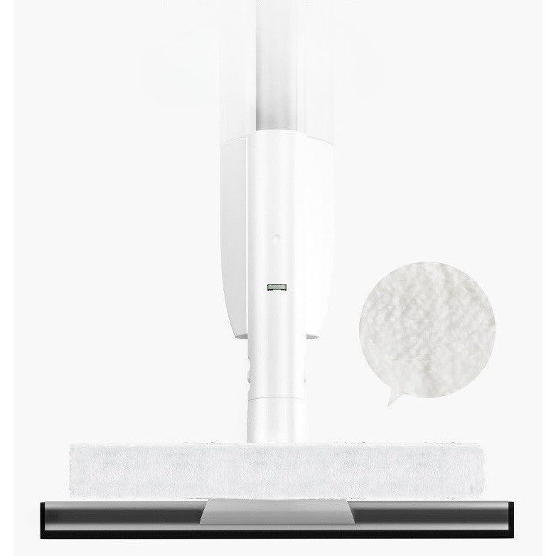 Stergator de Geamuri Flippy, cu Doua Fete, Tija Telescopica, cu Recipient de Lichid, Laveta din Microfibra, Racleta